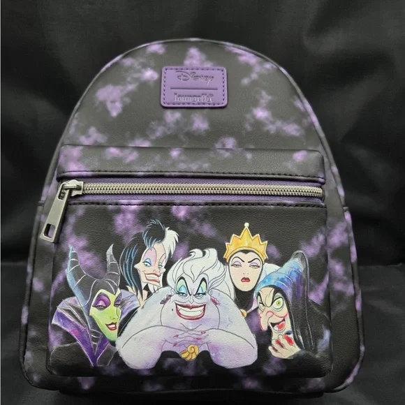 Disney Villains Black and Purple Backpack - Picture 1 of 6